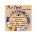 Dabem Pet Memorial Gifts, Rainbow Bridge Pet Dog Cat Memorial Bracelet,Sympathy Gift for Women Men Blue