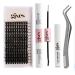 GJXES Eyelashes Extensions Kit Lash Clusters DIY Individual Lahes Mixed Length Extension Lashes 140 pcs 40D 0.07 D Curl 8-16mm Lash Bond-Seal Lash Glue Remover Lash Tweezers At Home Eyelashes Extensions Kit Easy To Use Beginners - Buy Online on GoSupps.com