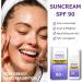 Sunscreen SPF 90+ Face Sunscreen SPF 90 Sun Cream SPF 90 PA+++ for Sensitive Dry Skin Suncream Factor 90 for Face Ultra Light UV Protetion Water & Sweat Resistant Moisturizing & Non Greasy - Buy Online on GoSupps.com