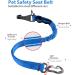 IOKHEIRA Adjustable Dog Seat Belt for Car - Universal Plug & Locking Bar - Ocean Blue - Safe Travel for Dogs - Buy Online on GoSupps.com