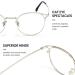 Cyxus Women's Blue Light Filter Glasses - Vintage Cat Eye & Round UV400 Anti-Harmful 2-Piece Set (Gold & Silver) - Perfect for Screen Use - Buy Online on GoSupps.com