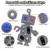 Robot Shape Silicone Teething Toys for Babies 3-12 Months | BPA Free Chew Toys Pack - Gray+Purple A Style - Buy Online on GoSupps.com