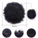 High Afro Puff Ponytail Drawstring Hairpiece | Short Synthetic Kinky Curly Clip-In Extensions | 8-Inch Updo in Color 1B 30 - Buy Online on GoSupps.com