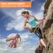 Karabiner Climbing Equipment Set - 2 UIAA Certified 25kN Auto Locking Carabiners + 2 23kN Nylon Ropes for Climbing Mountaineering & Hiking - Durable Orange & Black 4-Part Kit - Buy Online on GoSupps.com
