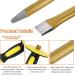 2 Pack 12 Inch Heavy Duty Cold Chisel Set with Hand Protection Flat and Pointed Head Tile Concrete Chisel Tool for Carving Demolishing Chipping - Buy Online on GoSupps.com