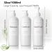 MOIIKKO 32oz Refillable Shampoo and Conditioner Bottles - Pack of 3, White Dispensers with Waterproof Labels - Modern Bathroom Accessories - Buy Online on GoSupps.com