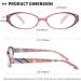 EYEURL Blue Light Blocking Reading Glasses for Women - 4 Pack Mix Colors 1.5x - Lightweight Oval Computer Readers with Anti Glare & UV Protection - Buy Online on GoSupps.com