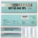 Tomicca Ballerina Short Nail Tips - 240 Gel & Acrylic Half Matte Coffin Style - 15 Sizes for Perfect Fit - Buy Online on GoSupps.com