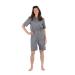 4Care tear-resistant care body for women and men short arm/short leg with safety zipper in the back XXL Grey