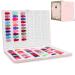 Nail Display Book 120 Nail Polish Swatch Book with Transparent Nails Professional Nail Color Chart Display Book Sample for Gel Polish Nails