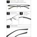 Vevesmundo Multifocus Reading Glasses Set - Blue Light Filter Metal Half Reading Aids for Men (Black Red Gold) - 3.0x Magnification - Buy Online on GoSupps.com