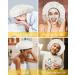 Auban Waterproof Shower Hood for Women | Terry & EVA Material | Reusable Double-Folded Bathing Cap - Large Yellow All Hair Lengths - Buy Online on GoSupps.com