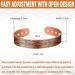 Pure Copper Magnetic Therapy Arthritis Bracelet for Men - Relieve Pain from Arthritis & Carpal Tunnel - Buy Online on GoSupps.com