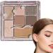 Palette de fards paupi res pour femmes - Palette de maquillage lumineux m langeable 7 couleurs - paupi res press e chatoyante mate palette de maquillage scintillante pour les adolescents d butant Latt la noix de coco crue n 16 - Buy Online on GoSupps.com