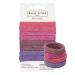 Basic Sense Gym Hair Ties - Unique Soft Jersey Bobbles Strong Hold Seamless Elastics Metal-Free for Active Lifestyles Pink