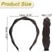 VOCOSTE Braided Headbands Hairhoop Weaving Shape Accessories Coffee Color - Buy Online on GoSupps.com