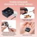 3PCS Makeup Pencil Sharpener Set - Portable Eyeliner, Lip Liner, Eyebrow Pencil Sharpener with Protective Cover and Cleaning Tools - Black - Buy Online on GoSupps.com