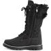 Womens Thermal Waterproof Snow Boots - Black/Black, Size 9 | POLAR Faux Fur, Rubber Sole for Outdoor Walking - Buy Online on GoSupps.com