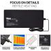 iPower Reptile Heat Mat + Hygrometer - Terrarium Heating Pad & Digital Thermostat for Amphibians & Reptiles - Buy Online on GoSupps.com