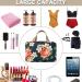 Shop Stylish Women's Cultural Bags & Waterproof Travel Makeup Bags - Large Rose Design - Buy Online on GoSupps.com