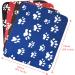 4-Pack Dog and Cat Soft Warm Fleece Blanket with Paw Print Design for Home, Camping, and Car Seat - Juqiboom - Buy Online on GoSupps.com