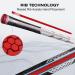 Geoleap ACE-R Golf Grips Set of 13 | Back Rib for Improved Control | Multi Compound Rubber and Cord Hybrid | Standard/Midsize | 7 Color Options | Midsize Gray - Buy Online on GoSupps.com