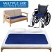 Washable Incontinence Bed Pad 34x52 Inch - Waterproof & Highly Absorbent - Dark Colored for Adults - Reusable Underpad - Navy - Buy Online on GoSupps.com