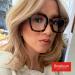 Trendy Oversized Blue Light Blocking Glasses for Men & Women - Big Square Frame Eyewear A1 Tortoise 63mm - Buy Online on GoSupps.com