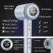 Hair Dryer TECHMERI Ionic Blow Dryer 110 000 RPM High-Speed Brushless Motor Professional Hair Blow Dryer for Fast Drying Thermo-Control Hair Dryers with Nozzle LCD Display Silver Blue - Buy Online on GoSupps.com