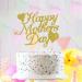 KIPETTO Happy Mother's Day Cake Toppers 20Pcs Glitter Heart Cupcake Topper for Mother's Day Mom's Birthday Party Cake Decoration Gold - Buy Online on GoSupps.com