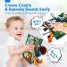 High Contrast Sensory Baby Books | Infant Tummy Time Toys for 0-6 Months | Touch and Feel Book Gift | Christmas Stocking Stuffers for Boys and Girls | Early Learning Stroller Toy - Buy Online on GoSupps.com