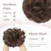 FESHFEN Messy Bun Hair Piece - Synthetic Wavy Curly Chignon Ponytail Extension in Caramel Brown - Buy Online on GoSupps.com