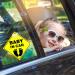 Buy Cobee Baby in Car Sign - 2 PCS Suction Cup Stickers for Safety | Cute Baby Feet Pattern | International Shipping Available - Buy Online on GoSupps.com