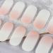 20pcs Natural Pink White Ombre Gel Nail Wraps - Self Adhesive Nail Stickers for Women - Buy Online on GoSupps.com