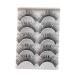 YOXIER Super Soft False Eyelashes Girls 5 Pairs/set Glitter Sequins Dramatic 3d Wispy Curly Fluffy Reusable Women Fake Lashes Stage Performance Party Makeup Black