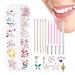 Generic Gem Tooth Kit Portable Complete Crystal Teeth Kit Tooth Decoration Gem Set Removable DIY Tooth Gemstone Kit for Men Women