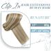 Runature Clip-In Real Hair Extensions | Ash Brown & Platinum Blonde | 22 Inch 120g 7PCs - #8P60 - Buy Online on GoSupps.com