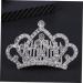 FRCOLOR Girls Crown Comb Rhinestones Child White Jewelry Metal Hair Barrettes - Buy Online on GoSupps.com