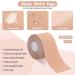 Boob Tape and Petal Nipple Cover Set | Breathable Breast Lift Athletic Tape | Reusable Adhesive Bra for A-E Cup | Large Breast Support - Buy Online on GoSupps.com