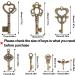 Set of 40 Flying Keys Charms, Dragonfly Wings, Vintage Skeleton Keys for Wedding Party Decor - DIY Decorations - Buy Online on GoSupps.com