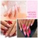 Gellen Nail Tips And Glue Gel Kit - 504Pcs Almond Clear Fake Nails, UV LED Nail Lamp, 3 In 1 Nail Glue - DIY Nail Extension Starter Kit for Women - Buy Online on GoSupps.com