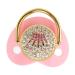 Ultra-Light Pink Silicone Baby Pacifier for Newborns | Soft & Shiny Pacifiers for 6-18 Months Infants | Ideal for Breastfed Babies - Buy Online on GoSupps.com