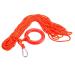 RealPlus Water Floating Rope 98.4FT with Orange Bracelet and Hook,Throwing Rope Rescue Lifeguard Rescue Lifeline for Swimming Boating Fishing Diving Snorkeling Water Sports Rescue