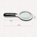 HD Magnifying Glass with Light 20 Times Handheld High Magnification Magnifier - Buy Online on GoSupps.com