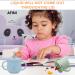 Ifemi Silicone Training Cup for Infants | Multipurpose Toddler Learning Cup | 3-in-1 Snack Sippy/Water Cup with 2 Changeable Lids | Sky Blue - Buy Online on GoSupps.com