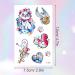 Konsait Cartoon Temporary Tattoos for Girls - 56pcs Waterproof Fake Stickers with Flamingo, Flower, Butterfly, and More - Ideal for Kids' Birthday Party Favors and Gift Bag Fillers - Buy Online on GoSupps.com