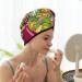 Hair Towel Wrap with Button - Quick Drying Towel Turban for Effortless Hair Care (Bright Mushrooms - Buy Online on GoSupps.com