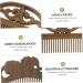 Beaupretty Green Sandalwood Combs for Men - Wooden Hairdressing Tools | 2-Pack - Buy Online on GoSupps.com