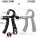 Adjustable KDG Hand Trainer Set - 5-60 kg Resistance Finger & Grip Strength Trainer for Forearm Muscle Development - Black - Buy Online on GoSupps.com