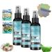 2024 New Lens Scratch Remover Eye Glass Cleaners Spray Screen Scratch Remover Eyeglass Lens Cleaner Kit Glasses Scratch Remover For Eyeglasses (3PCS)